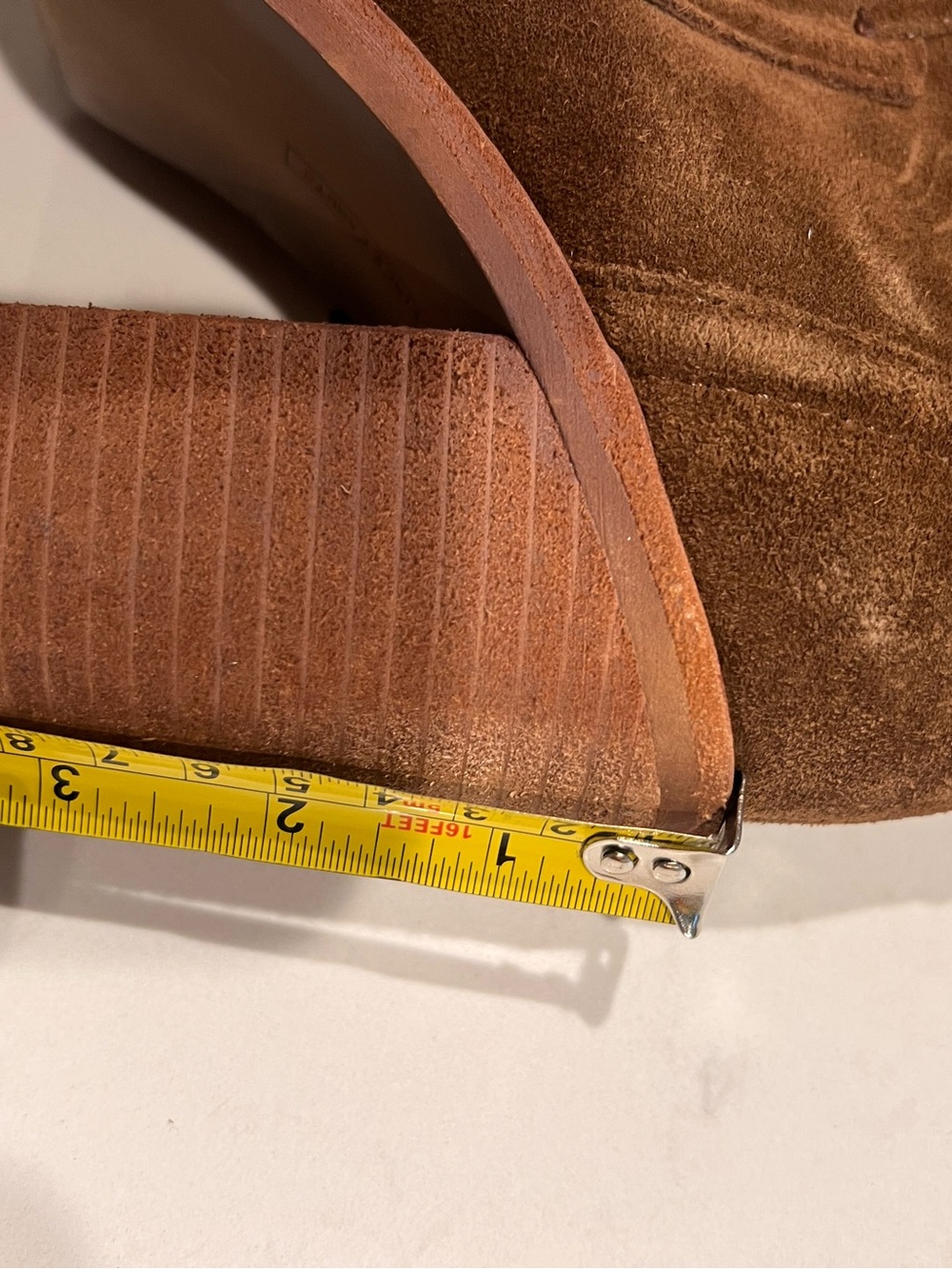 Vince Camuto Brown Suede Over-the-Knee Block Heel Boots 7.5 - Picture 8 of 10